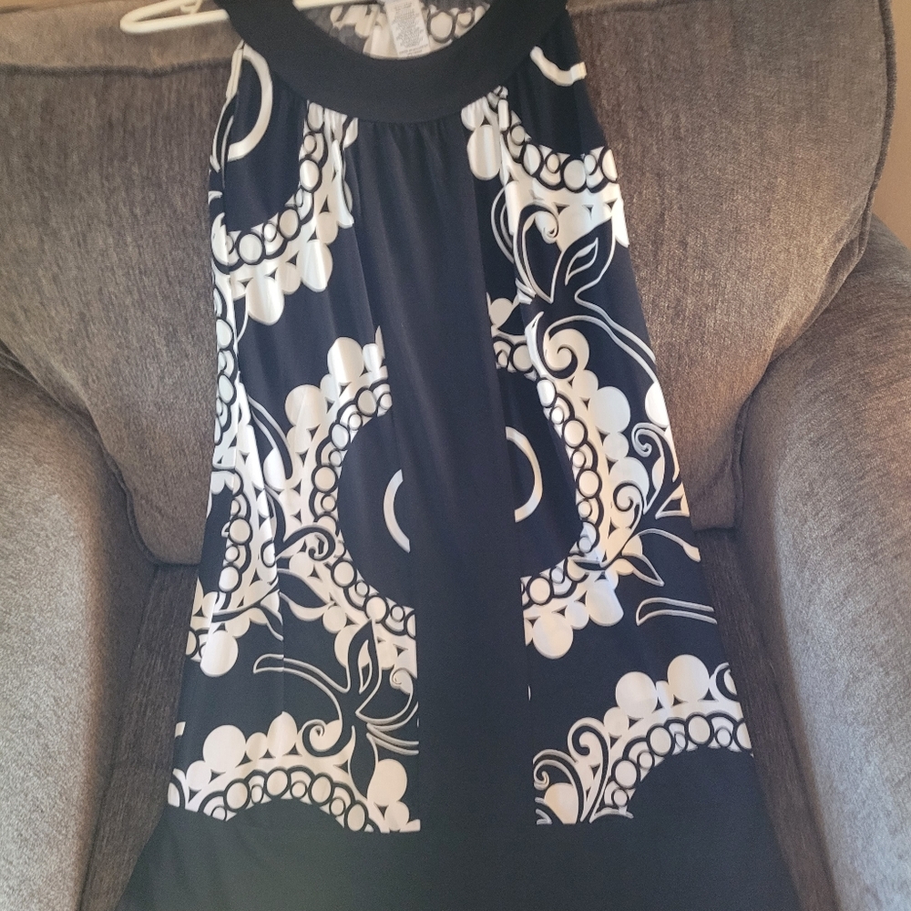 Super Cute Piper & Blue Summer Dress, Size S Black & White, Exellent Condition.